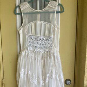 Detailed Lace Embroidered Dress for Anthropologie